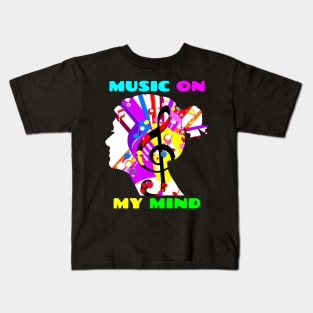 Music On My Mind Kids T-Shirt